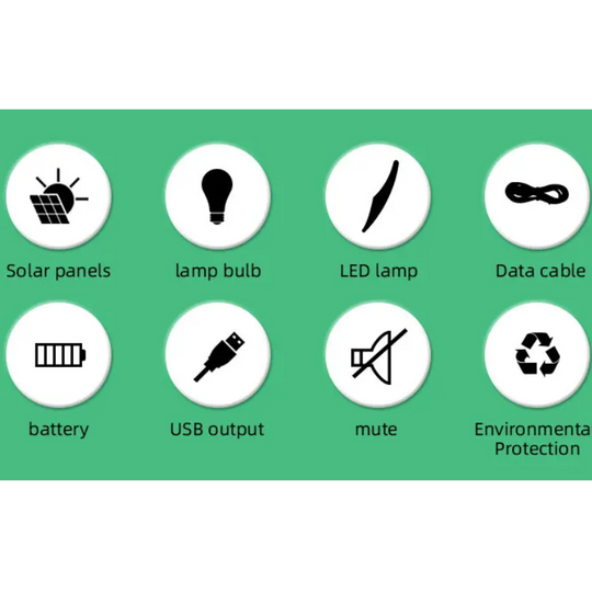 KIT SOLAR DE CAMPING E ILUMINACION GD8027