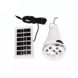 AMPOLLETA SOLAR LED DE EMERGENCIA RECARGABLE / PANEL SOLAR INDEPENDIENTE
