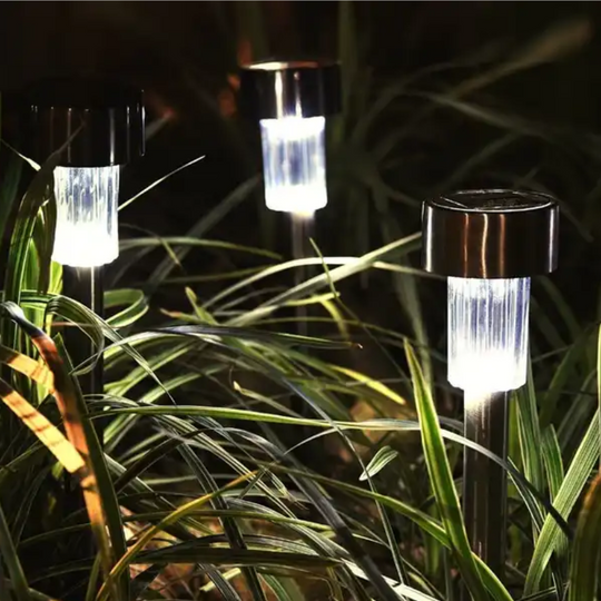 PACK X 12 ESTACAS SOLARES DE CAMINO PARA JARDIN IMPERMEABLES