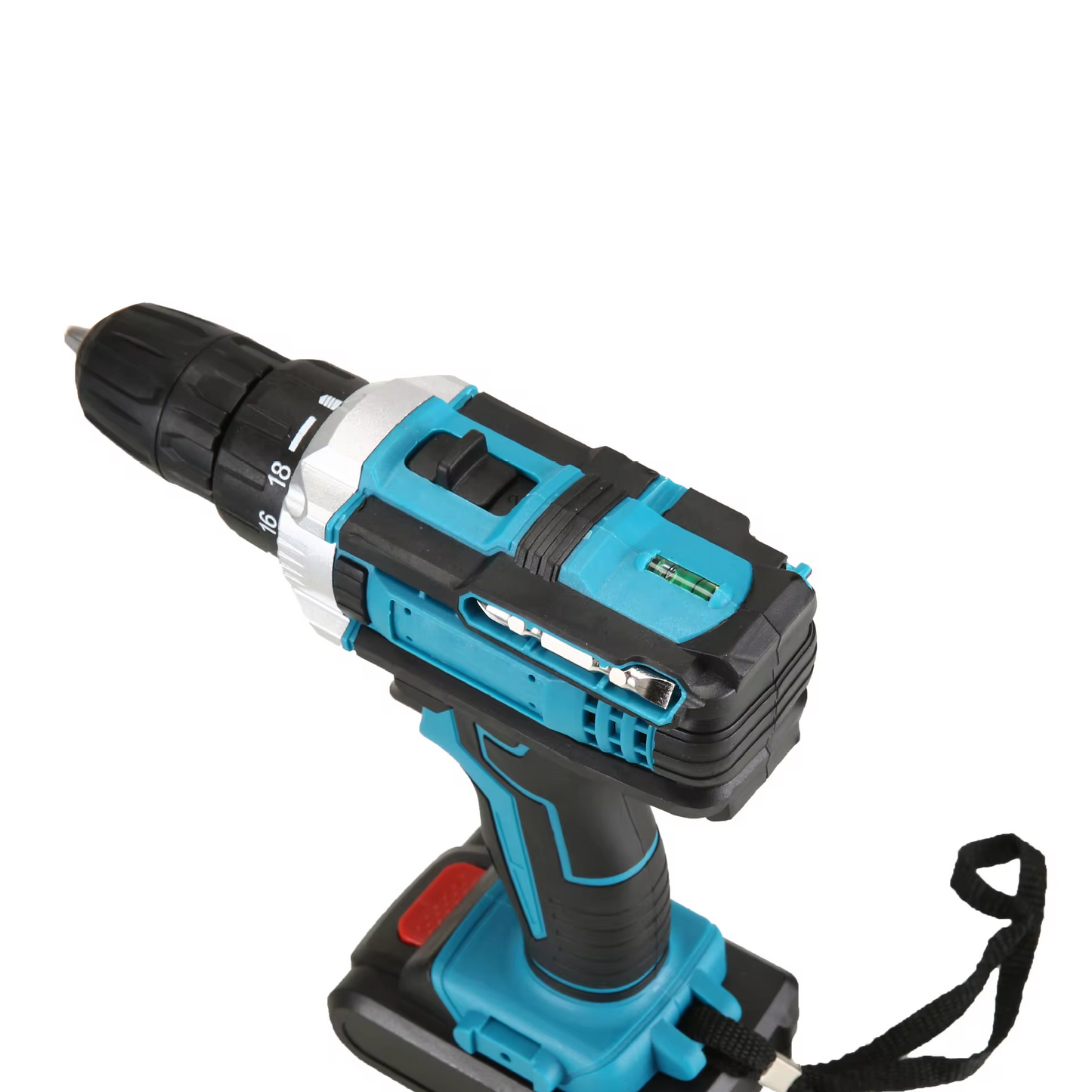 Taladro Percutor Inalámbrico 24 Piezas + 2 Baterías 3ah Turquesa 60hz