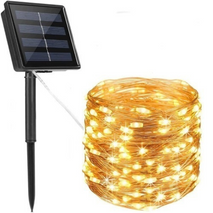 LUZ SOLAR HADA LUZ CÁLIDA / MULTICOLOR 10 - 20 - 30 MTS