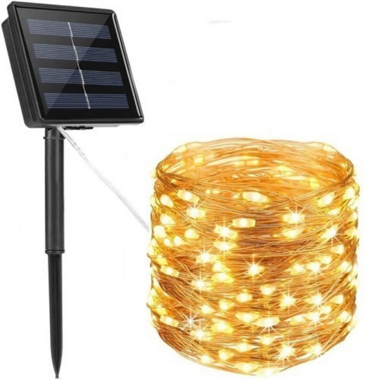 LUZ SOLAR HADA LUZ CÁLIDA / MULTICOLOR 10 - 20 - 30 MTS