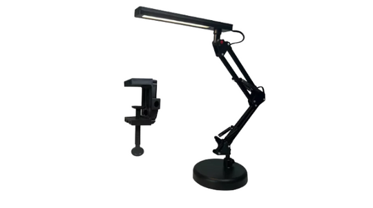 Lámpara De Escritorio Con Brazo Oscilante Luces Led 3angulos