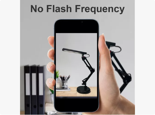 Lámpara De Escritorio Con Brazo Oscilante Luces Led 3angulos