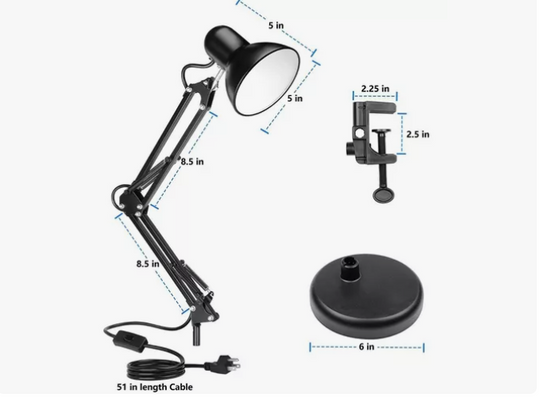 Lampara Escritorio / Mesa / Estudio / Flexible 360°