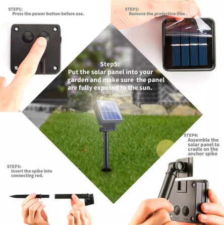 Pack X 3 Luz Guirnalda Solar Alambre 300 Led / Luz Cálida