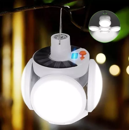 Ampolleta Solar Led De Emergencia Recargable / 40 W Color De La Luz Blanco Frío