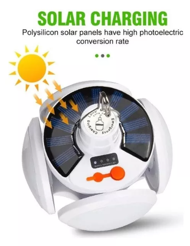 Ampolleta Solar Led De Emergencia Recargable / 40 W Color De La Luz Blanco Frío