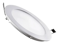 Plafón Led 12w Embutido Redondo Luz Cálida