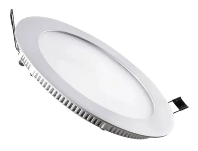 Plafón Led 12w Embutido Redondo Luz Cálida