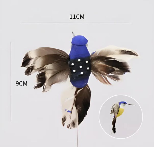 Estaca Colibrí Solar Decoración Patio Jardín PACK X6