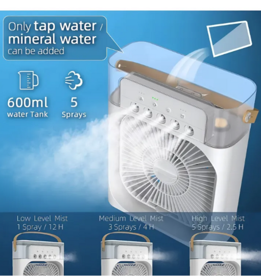 Ventilador Portatil De Aire Acondicionado Humidificador UBS