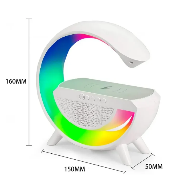 Lámpara De Mesa Con Altavoz Bluetooth Luz Inteligente Color