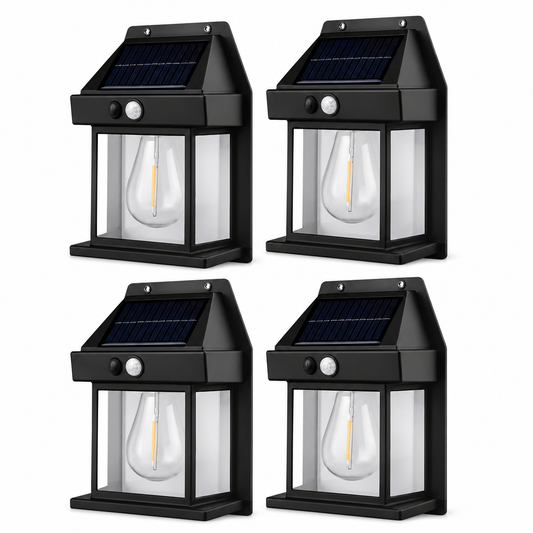 Aplique Solar LED Con Sensor de Movimiento Pack x4 – Ilumina tu Hogar por $9990 | Envío GRATIS