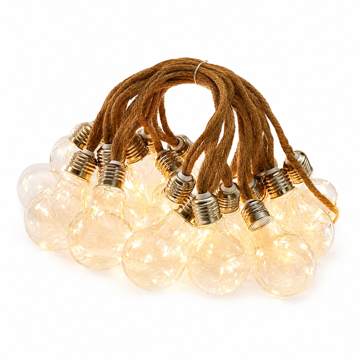 Guirnalda Solar Exterior 10m 16 Luces LED Vintage Cálidas para Jardín, Patio, Terraza y Fiestas