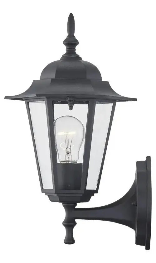 Pack X 2 Farol Aplique De Pared Estilo Exterior Negro/cobre