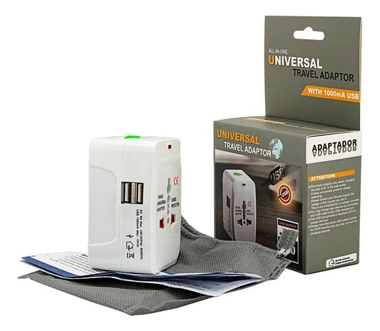 Adaptador Enchufe Universal Para Viajes Internacionales Usb