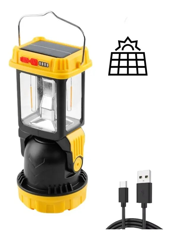 Luz De Camping Solar Portátil Multifuncional Angulo 180°