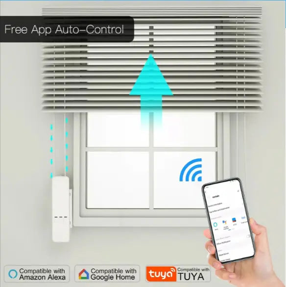 Motor Smart Touch Wi-fi Cortina Roller App Tuya Smart