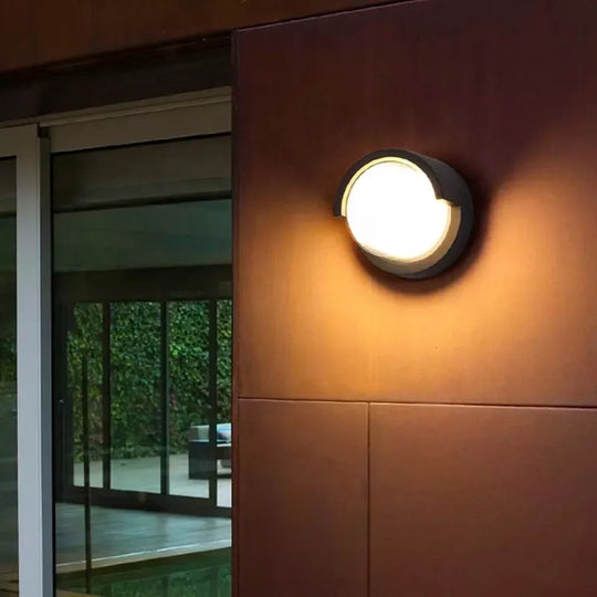 LAMPARA LED REDONDA APLIQUE PARED CON CONEXIÓN ELÉCTRICA - POTENCIA DE 12W