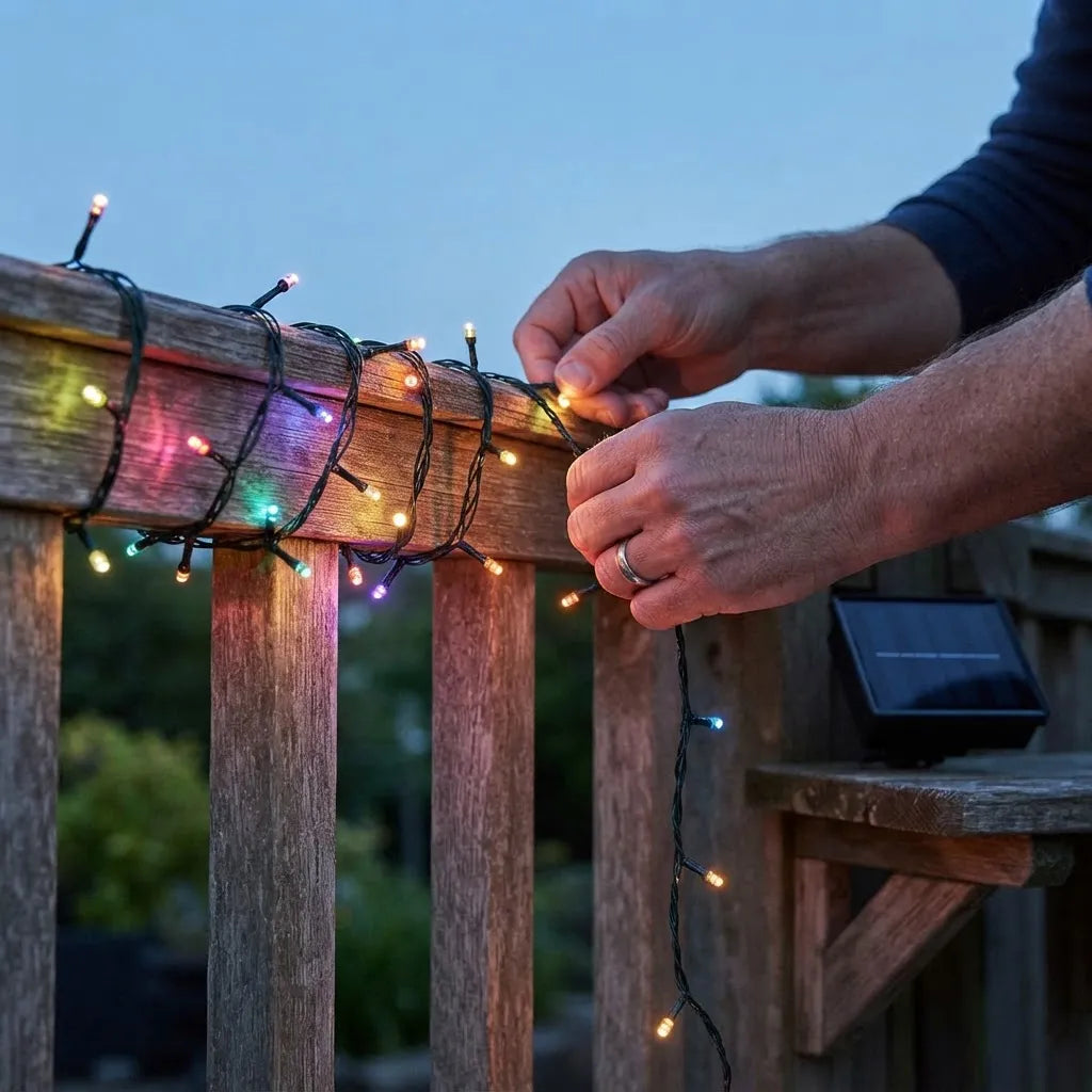 Rollo De Luz Solar Led 50mts 300 Luces Navidad Decoración