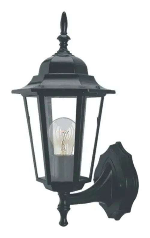 Pack X 2 Farol Aplique De Pared Estilo Exterior Negro/cobre