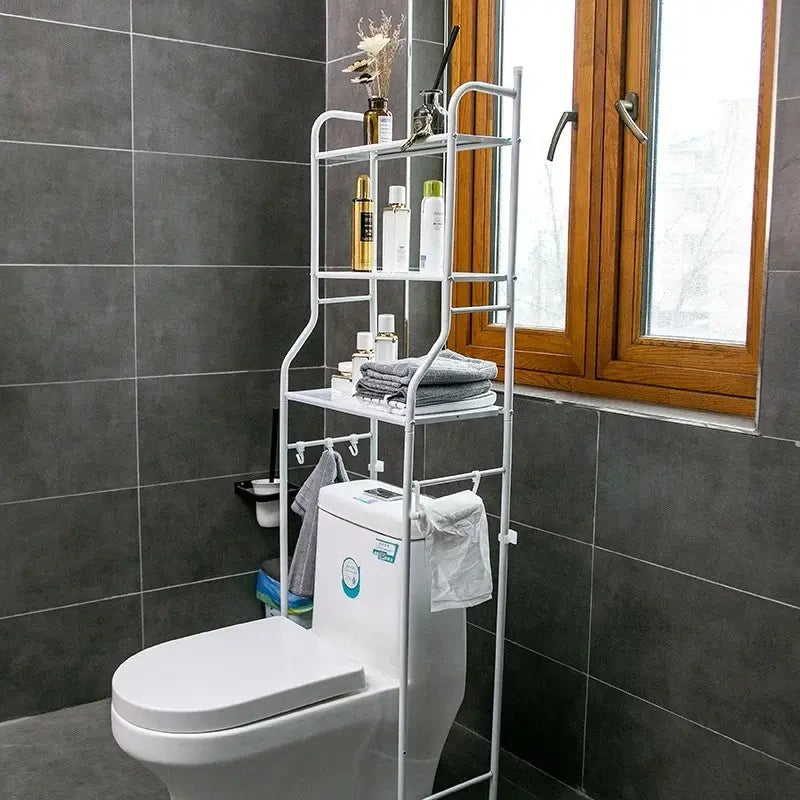 Organizador De Baño Y Lavandería Estante 3 Niveles Metálico