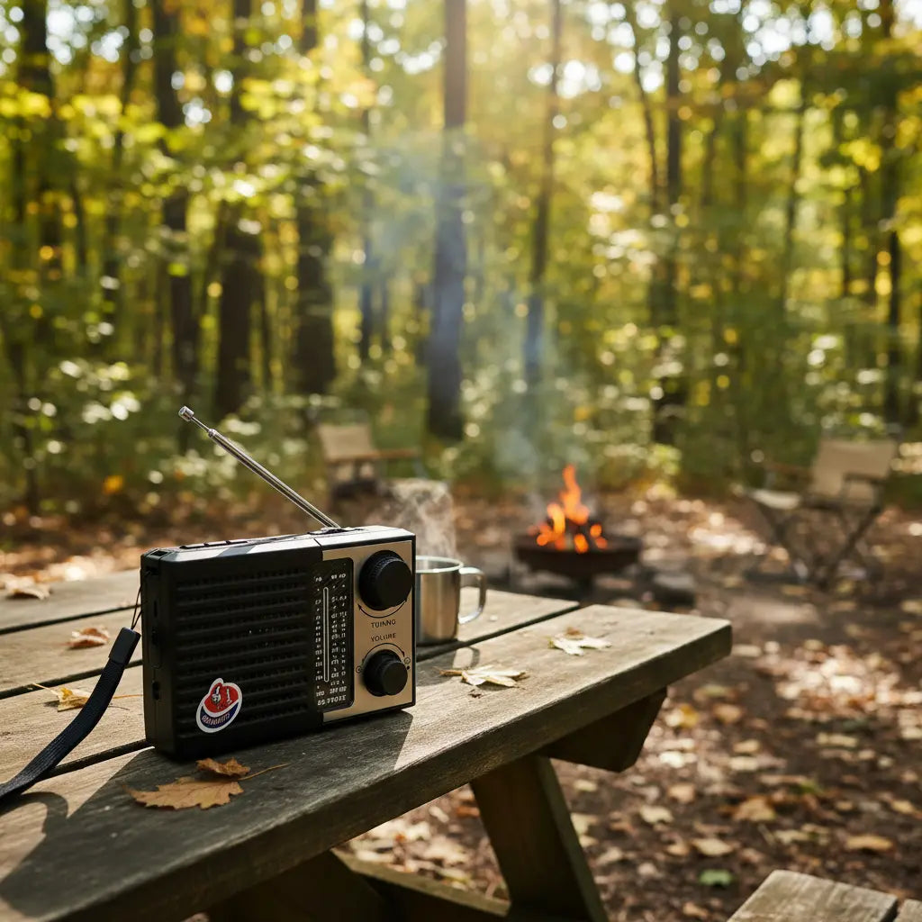 Radio Fm-am Linterna Bluetooth Portátil Carga Solar-usb