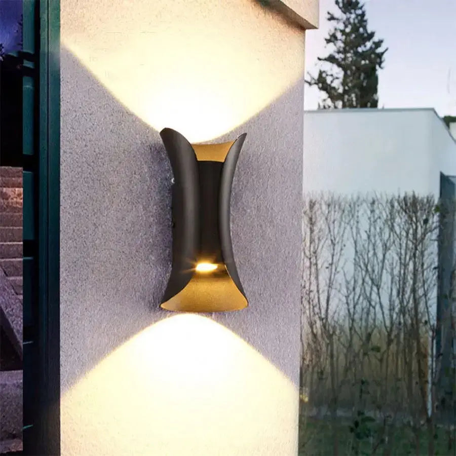 Pack X 4 Lámpara Led Aplique De Pared Interior-exterior Ip65