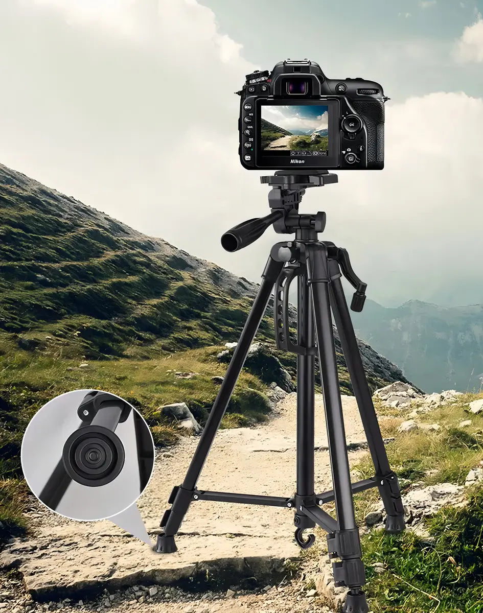 Trípode Para Cámara 360° Profesional Color Negro