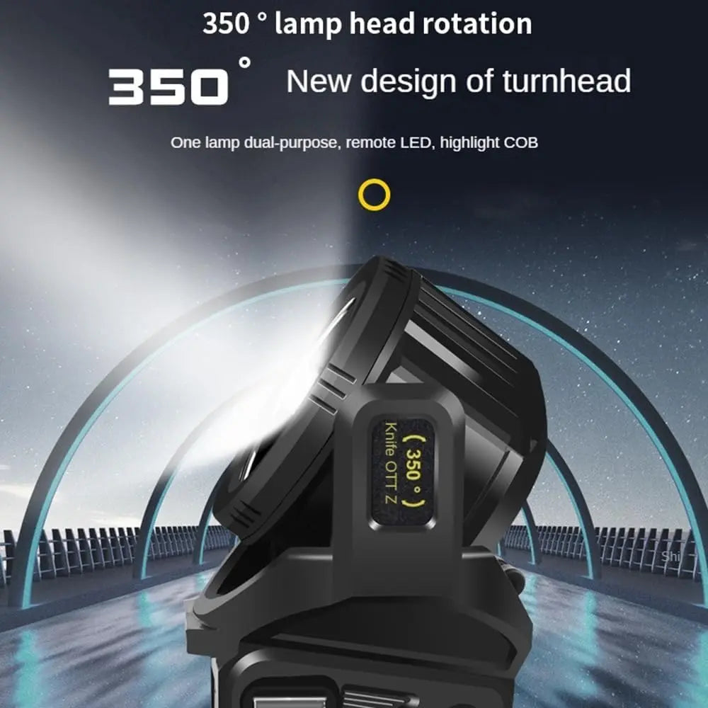 Linterna Táctica Solar Powered LED Recargable 650lm 10 Modos W5167
