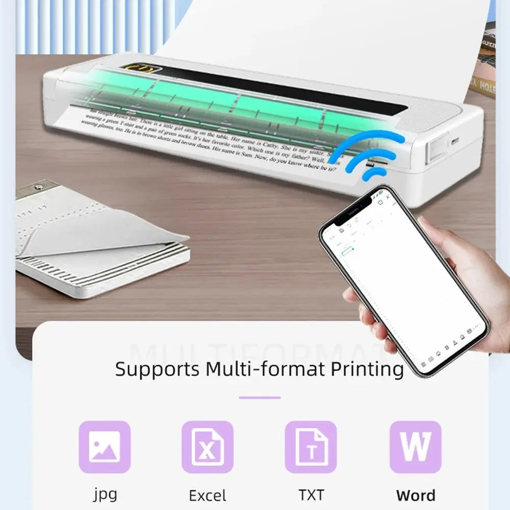 Impresora Bluetooth Térmica Portátil A4