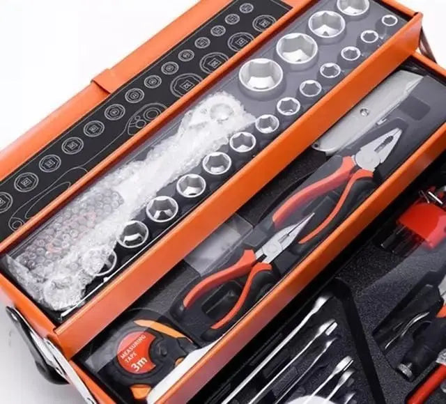 Caja De Herramientas Metálica / 85 Piezas Plegable 5 Niveles