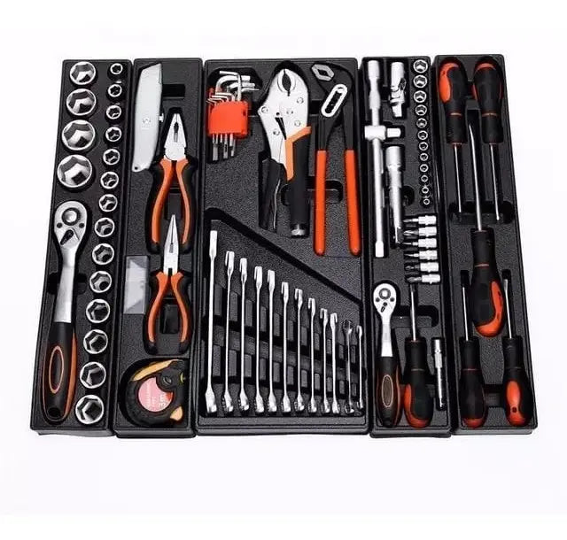 Caja De Herramientas Metálica / 85 Piezas Plegable 5 Niveles
