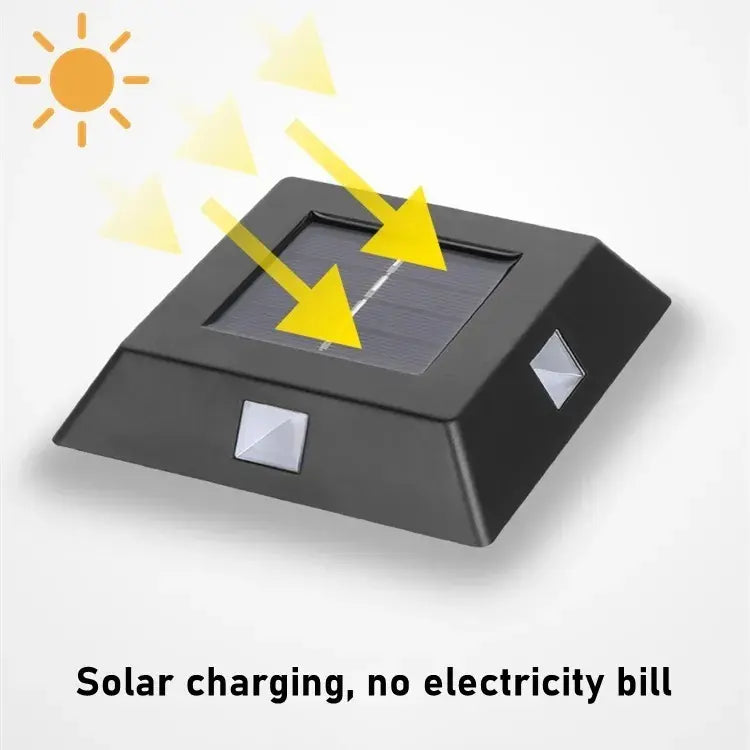 Lampara Solar Led Pared / Piso Impermeable Ip65 Exterior 4 unidades
