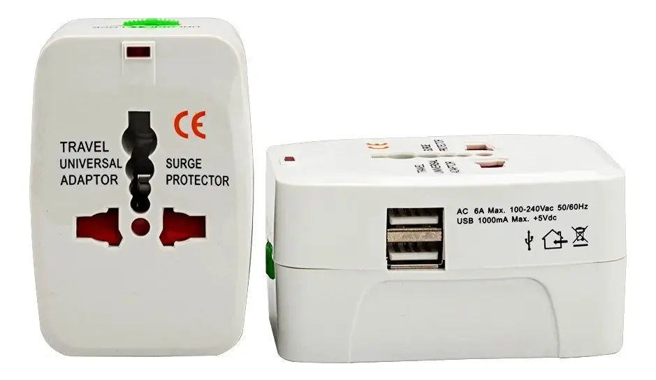 Adaptador Enchufe Universal Para Viajes Internacionales Usb