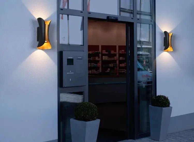Pack X 4 Lámpara Led Aplique De Pared Interior-exterior Ip65