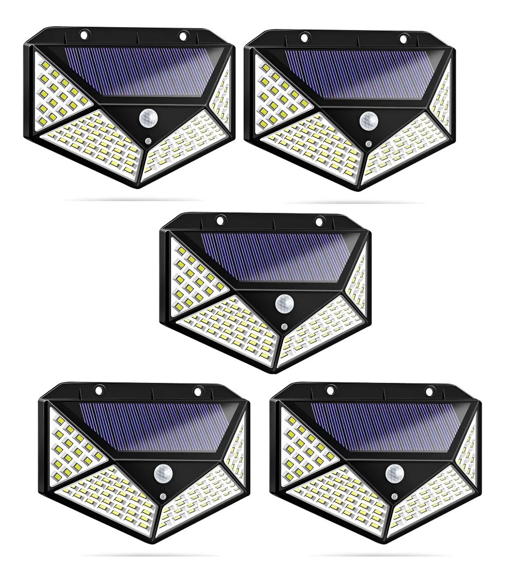PACK X 4 FOCO SOLAR APLIQUE 100 LED