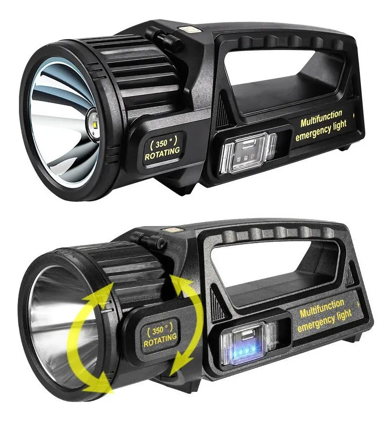 Linterna Táctica Solar Powered LED Recargable 650lm 10 Modos W5167