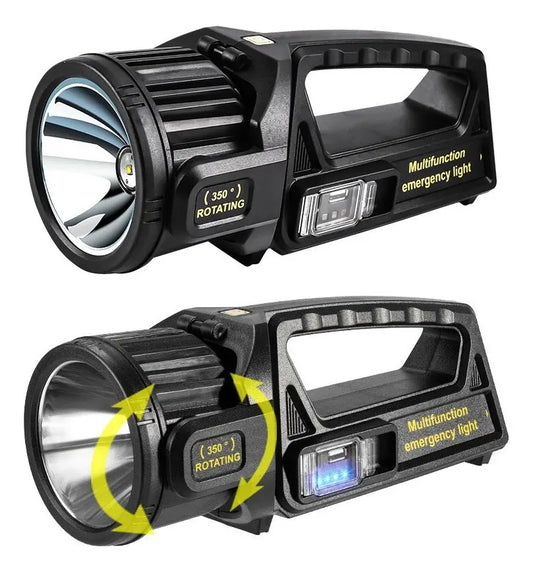 Linterna Táctica Solar Powered LED Recargable 650lm 10 Modos W5167