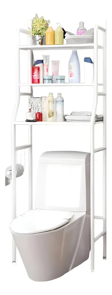 Organizador De Baño Y Lavandería Estante 3 Niveles Metálico