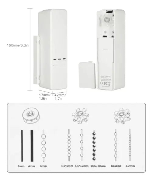 Motor Smart Touch Wi-fi Cortina Roller App Tuya Smart