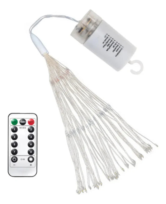 Luz LED Colgante Efecto Fuego Artificial con Control Remoto
