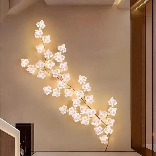 Guirnalda LED Flores de Cerezo 1,6 m USB Luz Cálida