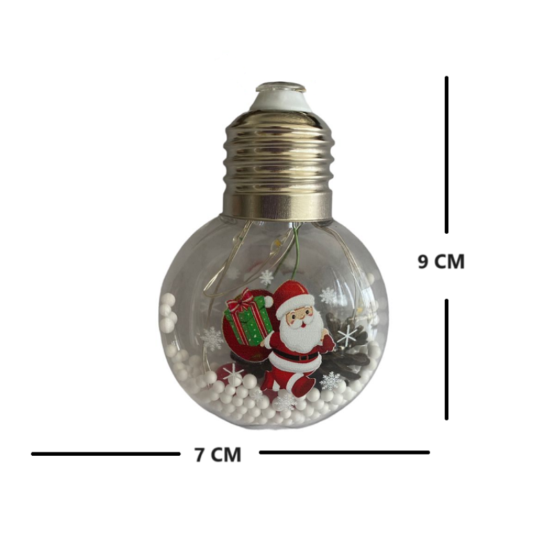 Guirnalda Solar Led 16 Ampolletas Viejo Pascuero 5mt Navidad