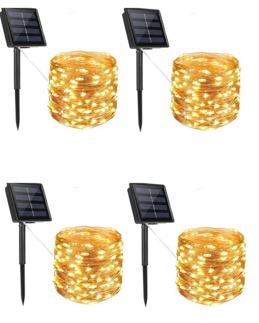 Luz LED Solar Tipo Hada – Pack 4 Unidades $9.990 | Envío GRATIS a Todo Chile