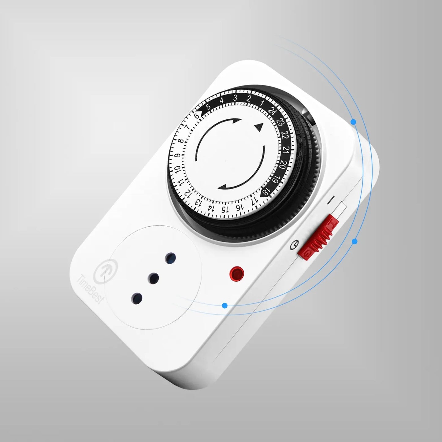 Temporizador Timer Analógico 24 Horas Adaptador