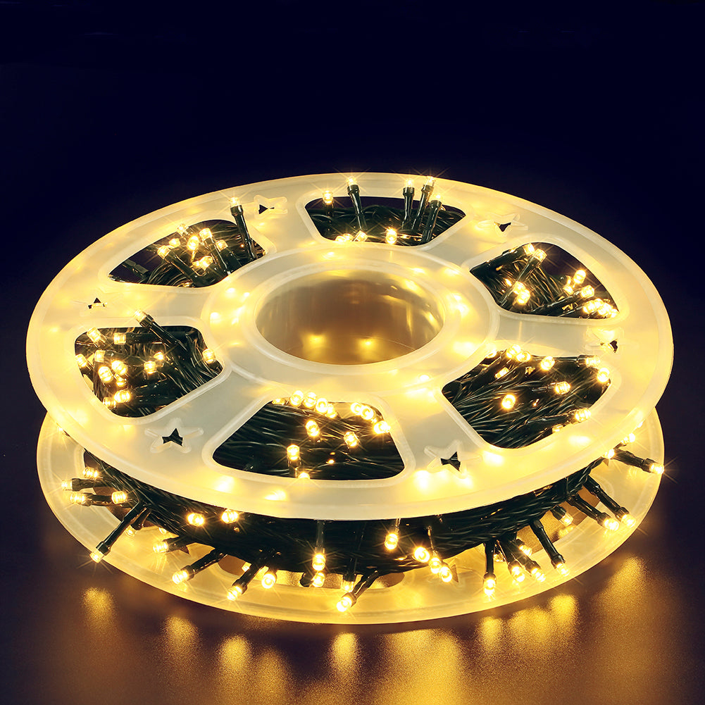 Guirnalda Solar LED 50 m 210 Luces Diamante para Navidad y Decoracion