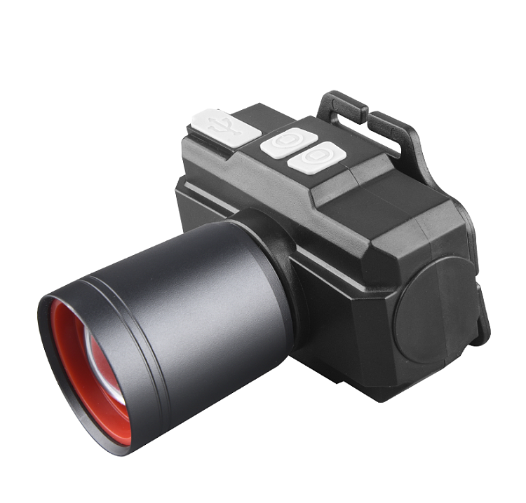 Linterna Frontal LED Recargable Carcasa Aluminio.