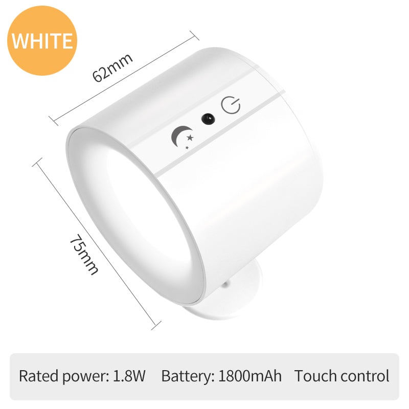 Lampara De Pared Recargable Con Doble Foco Y Control